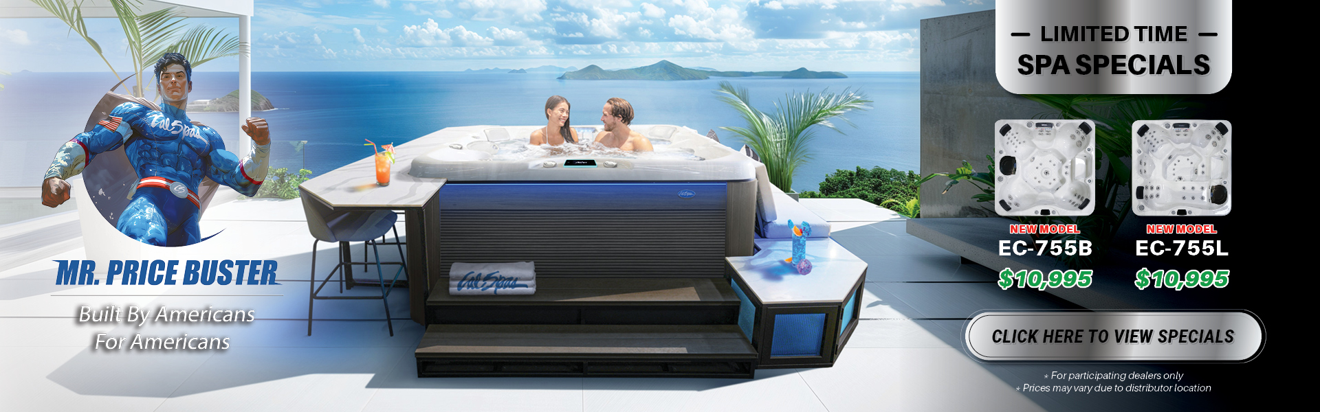 Calspas hot tub being used in a family setting - Toledo